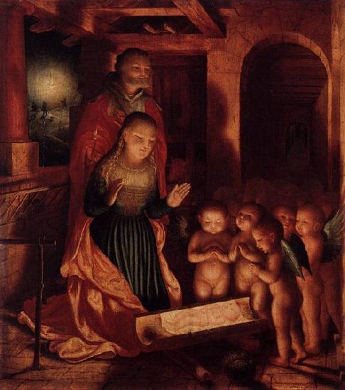 Master of Ab Monogram The Birth of Jesus China oil painting art